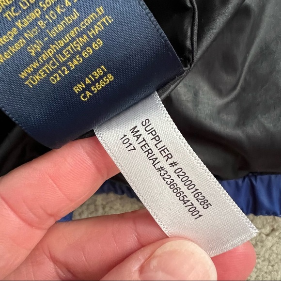 Polo Ralph Lauren Big Kids Blue Hooded Puffer Down Jacket - Picture 10 of 13